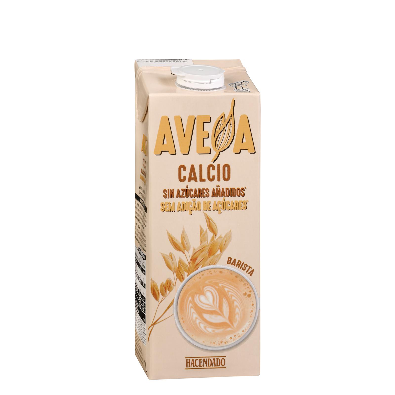 Boisson à l'avoine Hacendado avec calcium et sans sucre ajouté