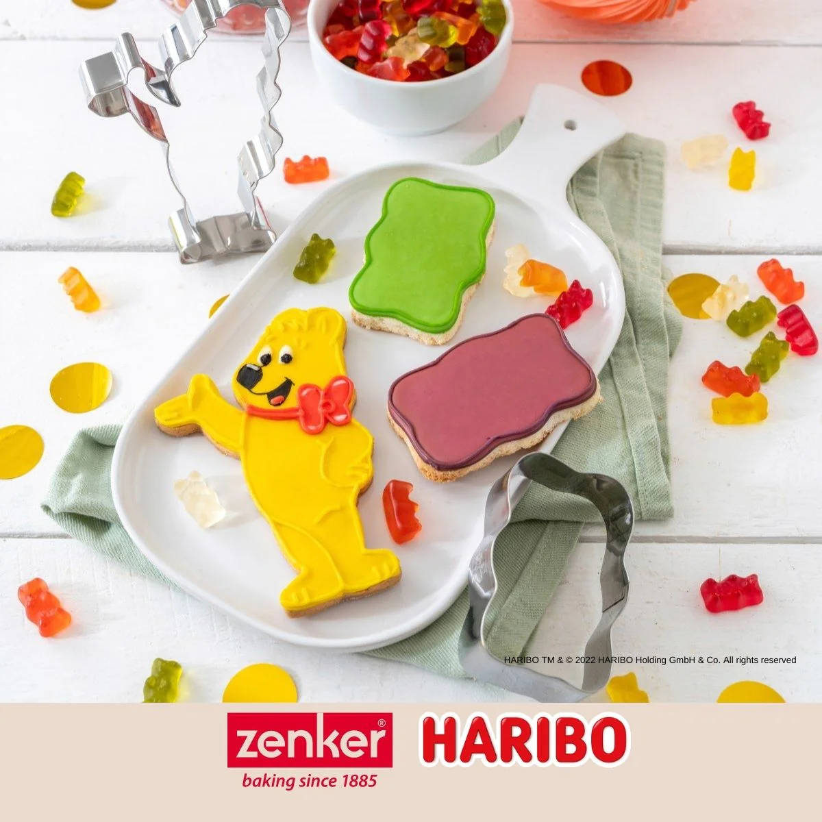 Lot de 2 emporte-pièces nounours par Haribo Zenker