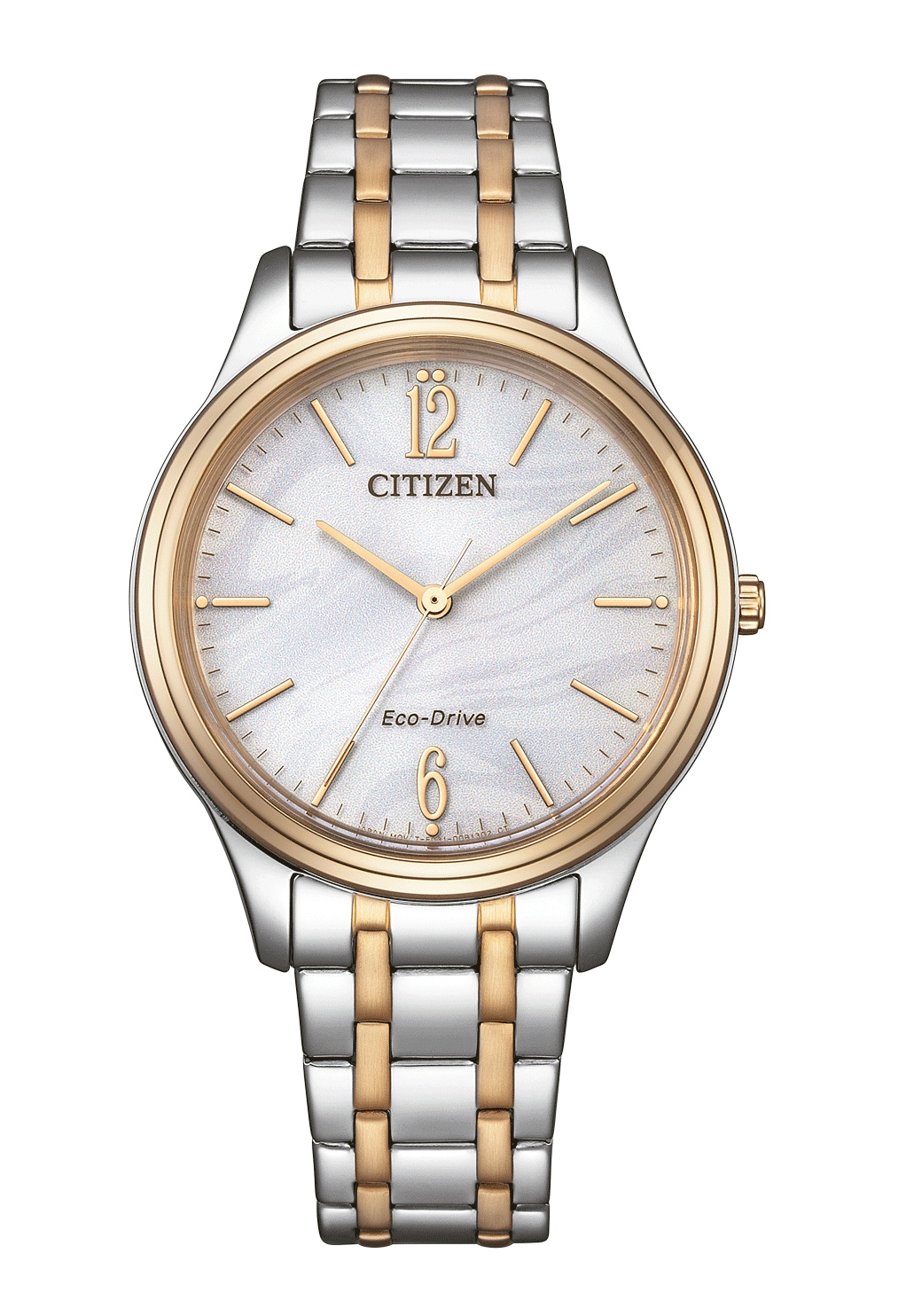 Citizen Eco Drive Elegance Damenuhr bicolor EM0416-78A