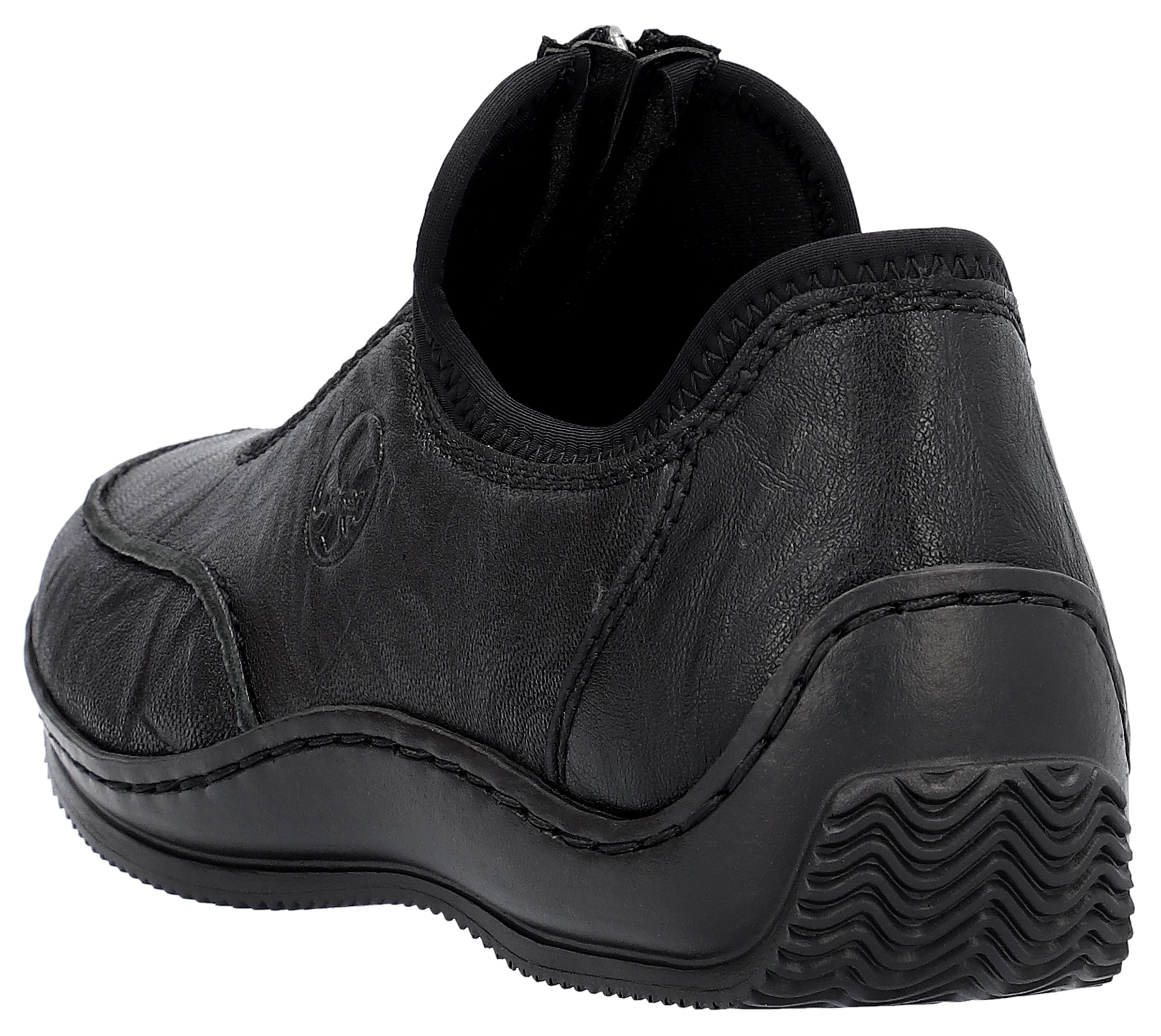 Rieker Slipper  Halbschuh, Freizeitschuh mit Reissverschluss für einfacheres Schlupfen