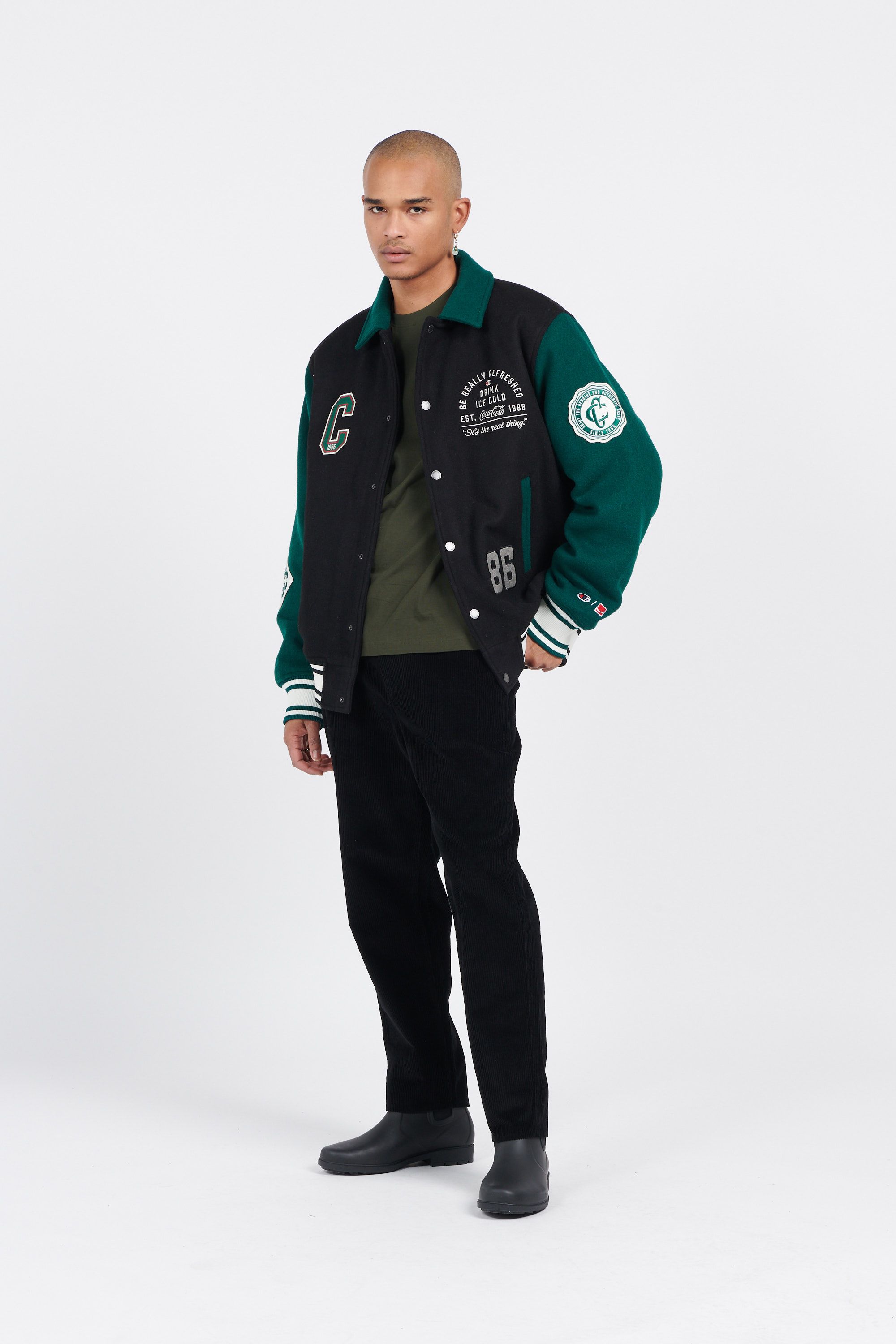 CHAMPION Bomber CHAMPION X COCA-COLA BLOU 220191 Noir
