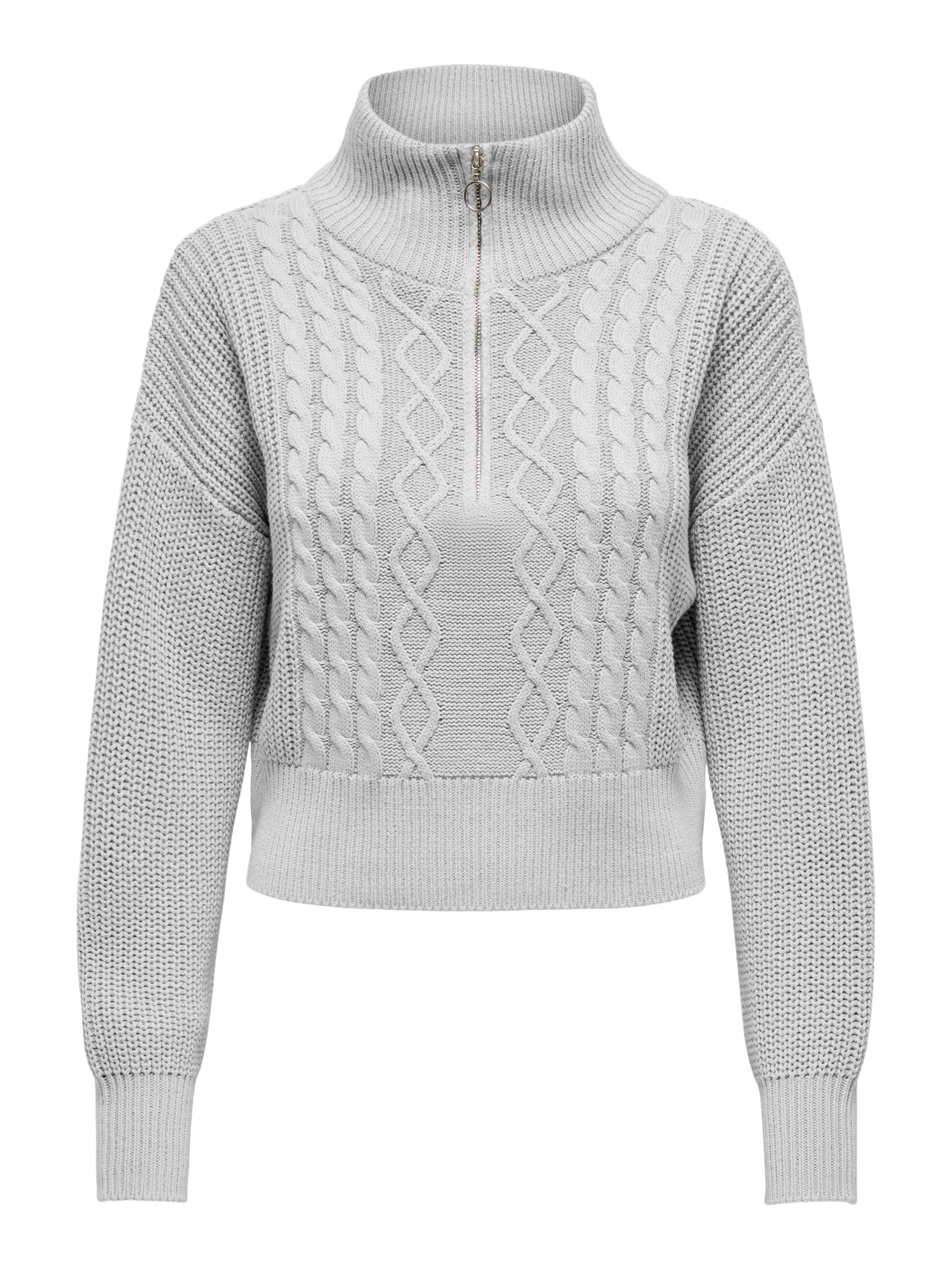 ONLDORITTA Strickpullover Light Grey Melange