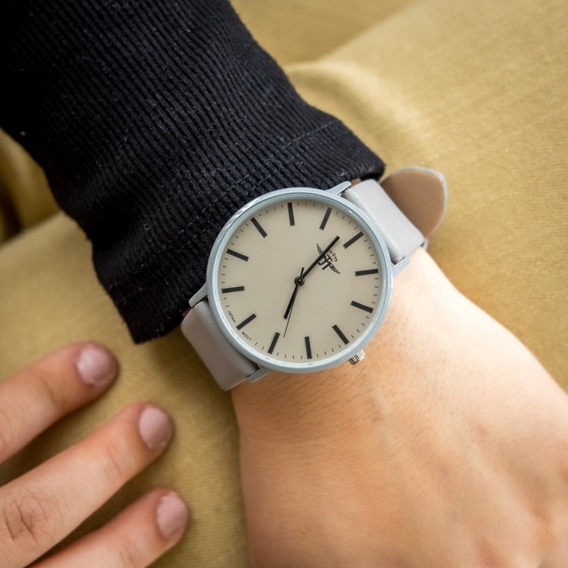 Montre Femme M. JOHN bracelet Cuir Gris