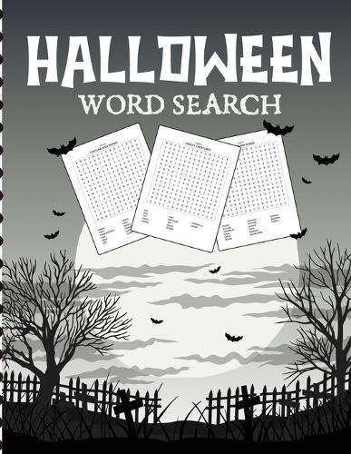 Halloween Word Search: Puzzle Activity Book For Kids Ages 5-8 Juvenile Gifts With Key Solution Pages (Paperback)