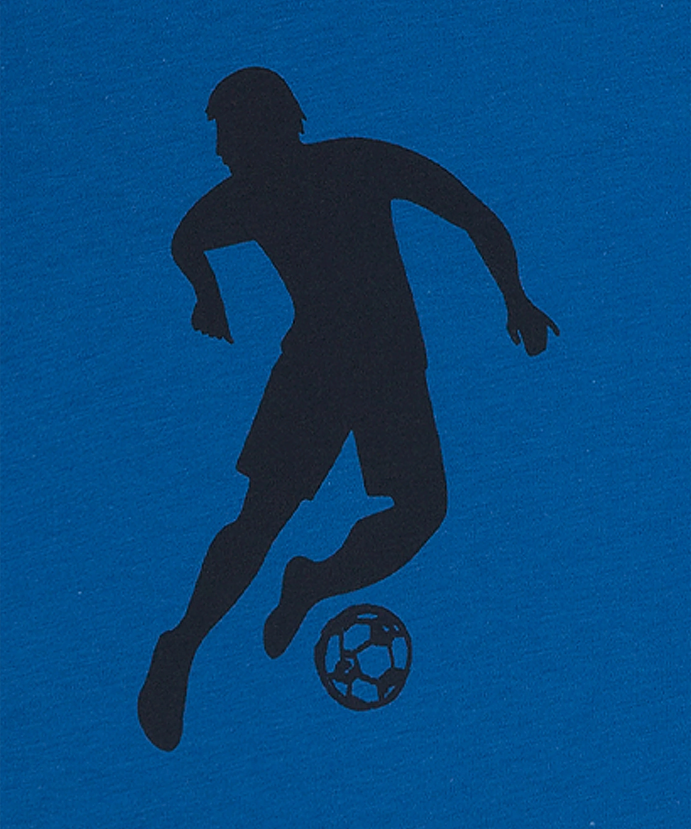 Schlafanzug FUßBALL kurz in blue snorkel