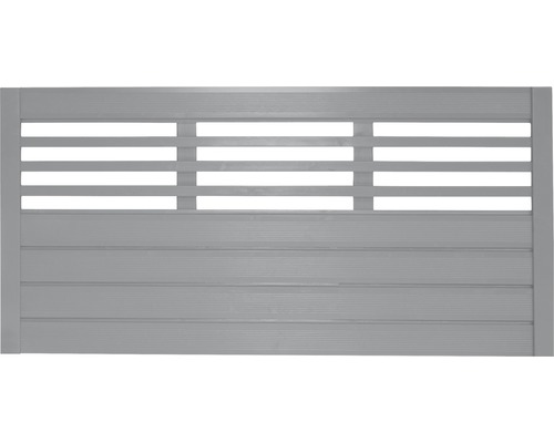 Voortuinhek Konsta Style 180 x 90 cm lichtgrijs