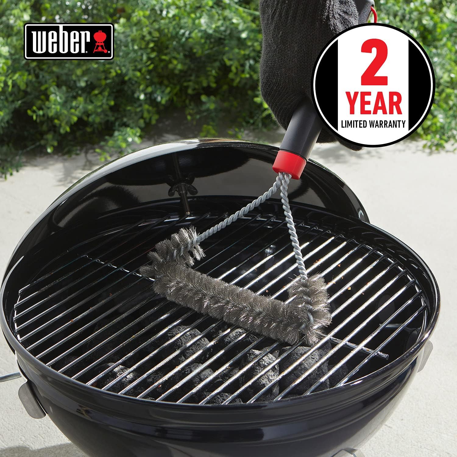 Weber Q1400 Barbecue électrique, surface de cuisson 43 x 32 cm, nomade, grille en fonte émaillée divisée en 2 parties, couvercle et cuve en fonte d'aluminium - Gris foncé (52020053)