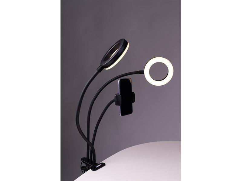 Dörr Videoleuchte 2-er Ringlicht SLR-12 Bi-Color Doppel-Ringlicht für zweiseitige Ausleuchtung Ihrer Selfies