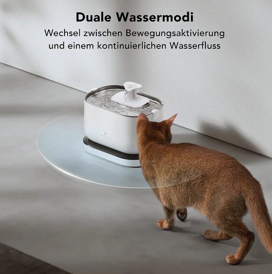 (2.5L) Wasserautomat Dockstream Battery Operated Fountain Katzen Trinkbrunnen Hunde Wasserspender (PL-WF115-91W) - Weiss