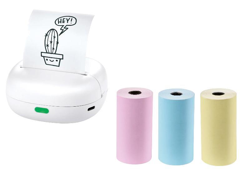 Mini printer met 3 rollen printpapier