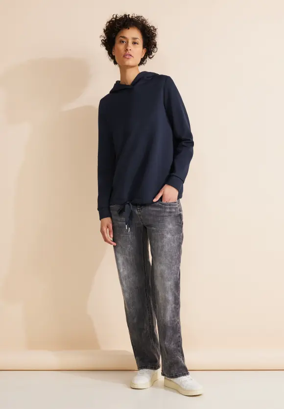 Cupro Sweatshirt - deep blue