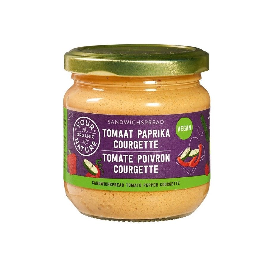Your Organic Nature Tomaat/paprika/courgette spread 180 gram