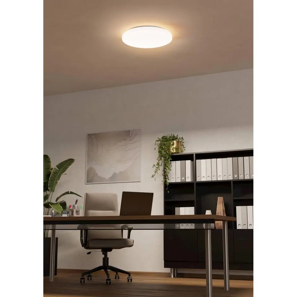 EGLO Approdo Plafonnière - LED - Kunststof - Wit