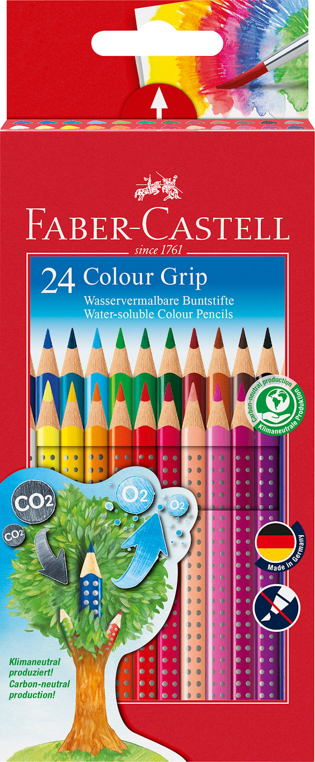 Grip Fargeblyanter Akvarell 24 pakning Faber-Castell