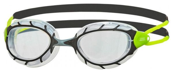 Lunettes Zoggs PREDATOR BLACK LIME CLEAR Smaller Fit - Lunettes Triathlon et natation