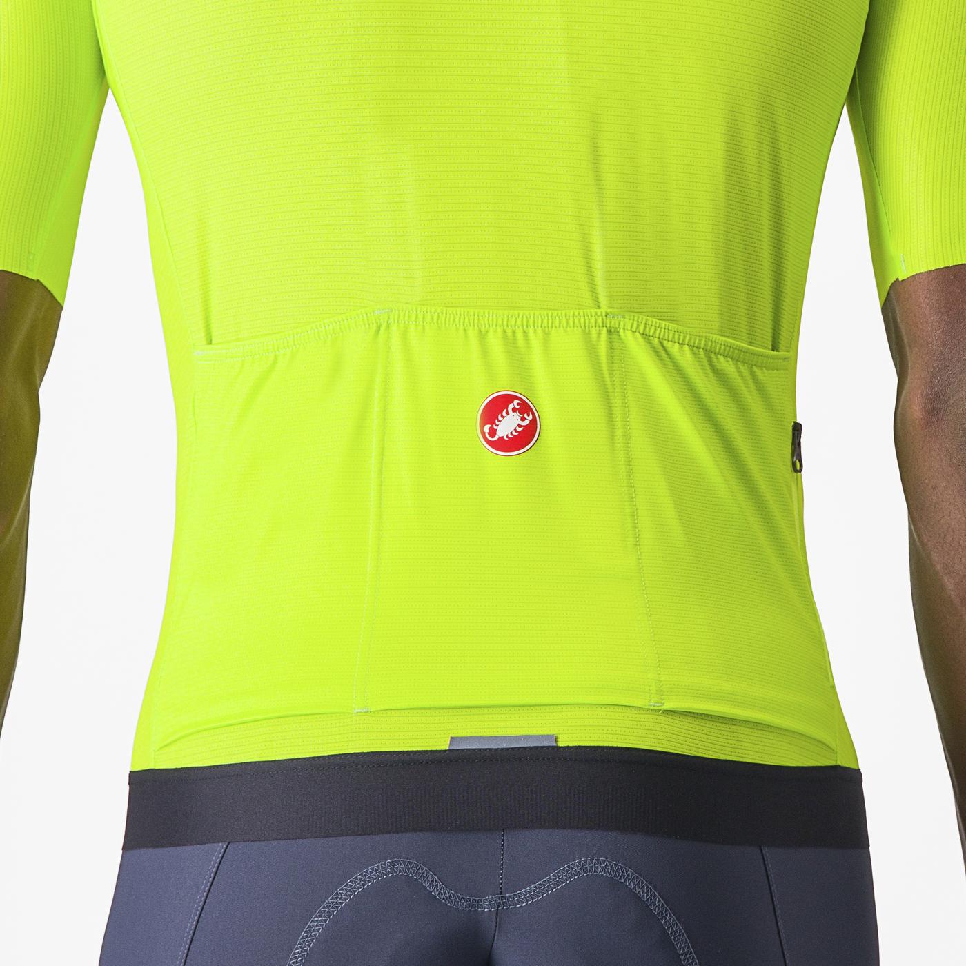 Castelli Espresso Jersey i Electric Lime/Deep Green