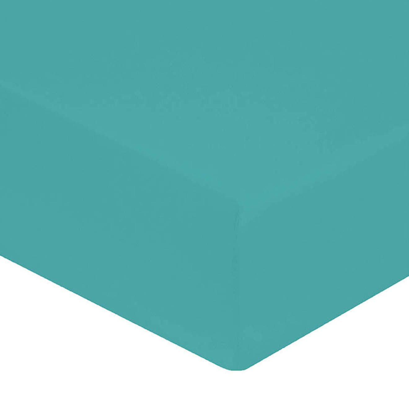 United by PDC Drap housse 100% Percale de Coton bonnet 30 cm céladon