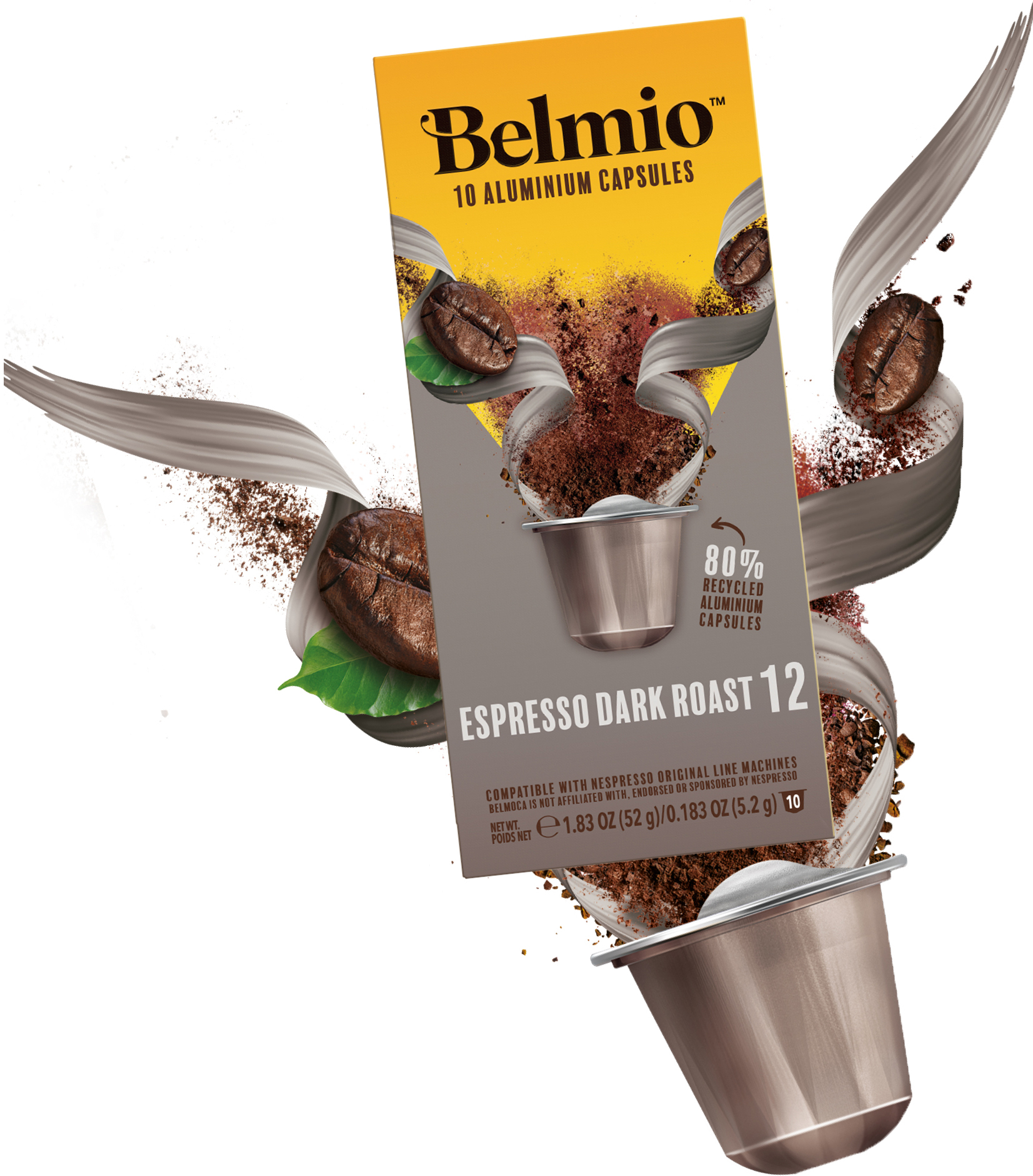 Belmio Espresso Dark Roast kaffekapsler til Nespresso (10 stk.)