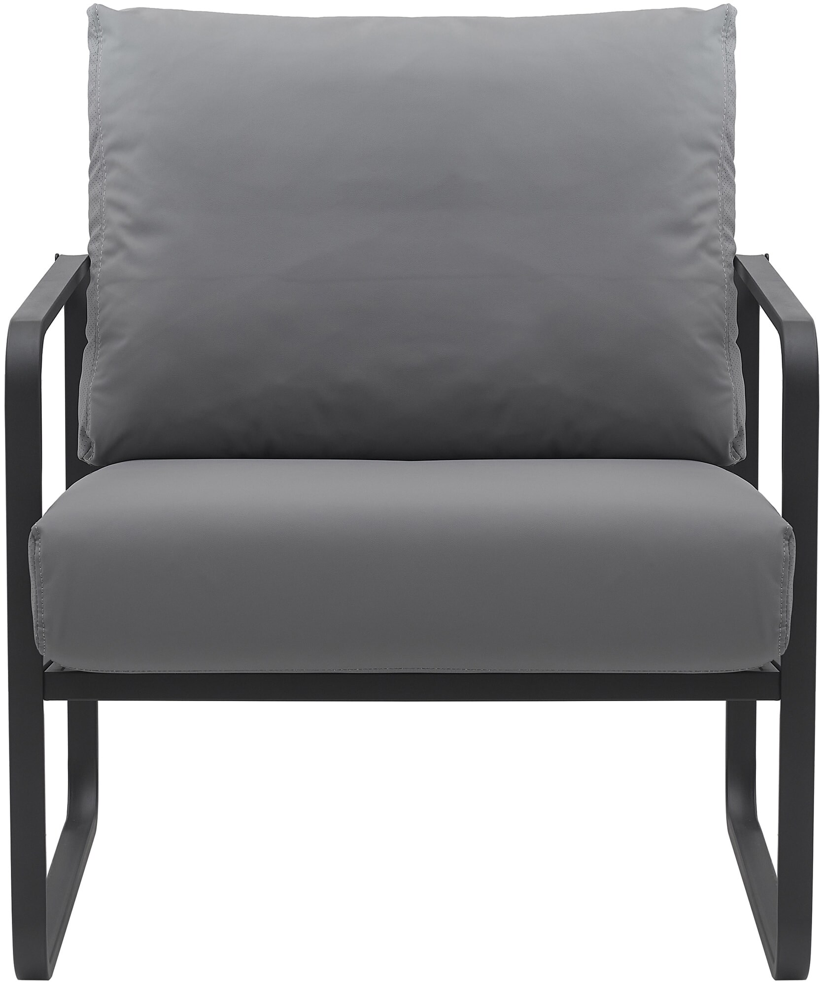 CLP Lounger Manea I Relaxsessel Kunstleder Oder Stoff Bezug I Mit Stabilem Metallgestell I Gepolsteter Clubsessel