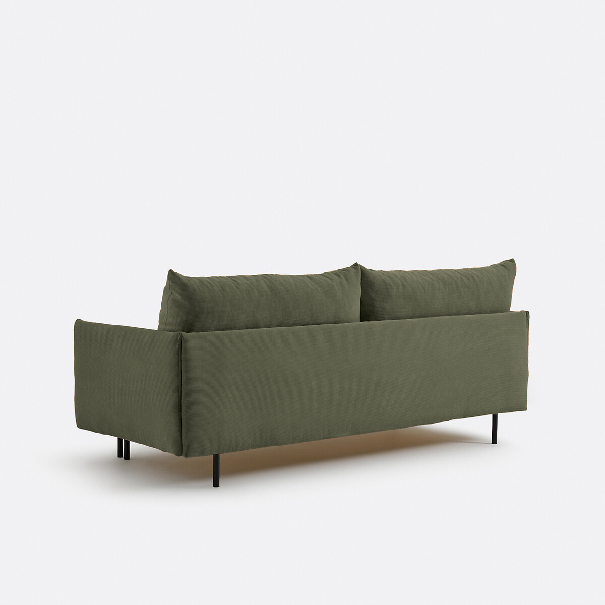 LA REDOUTE INTERIEURS<br>Sofá-cama de veludo cotelê fino, ZOFT