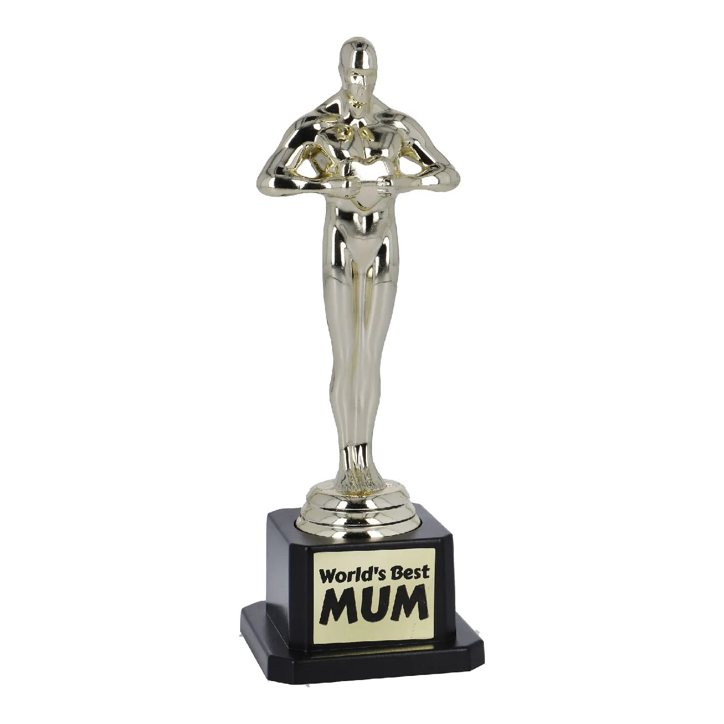 Siegerfigur in Gold mit Gravur "World's Best Mum"
