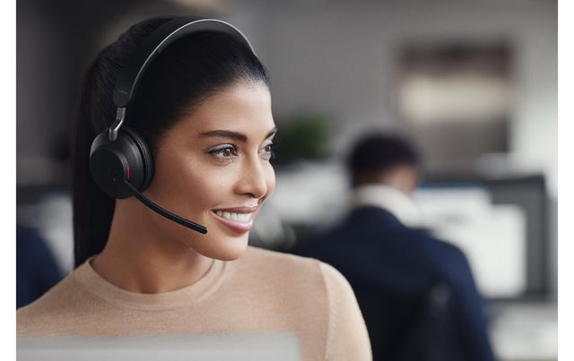 Jabra Headset »Evolve2 65 Duo UC« Noise-Cancelling