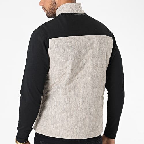 Veste Zippée Sans Manches 2000 Beige Chiné