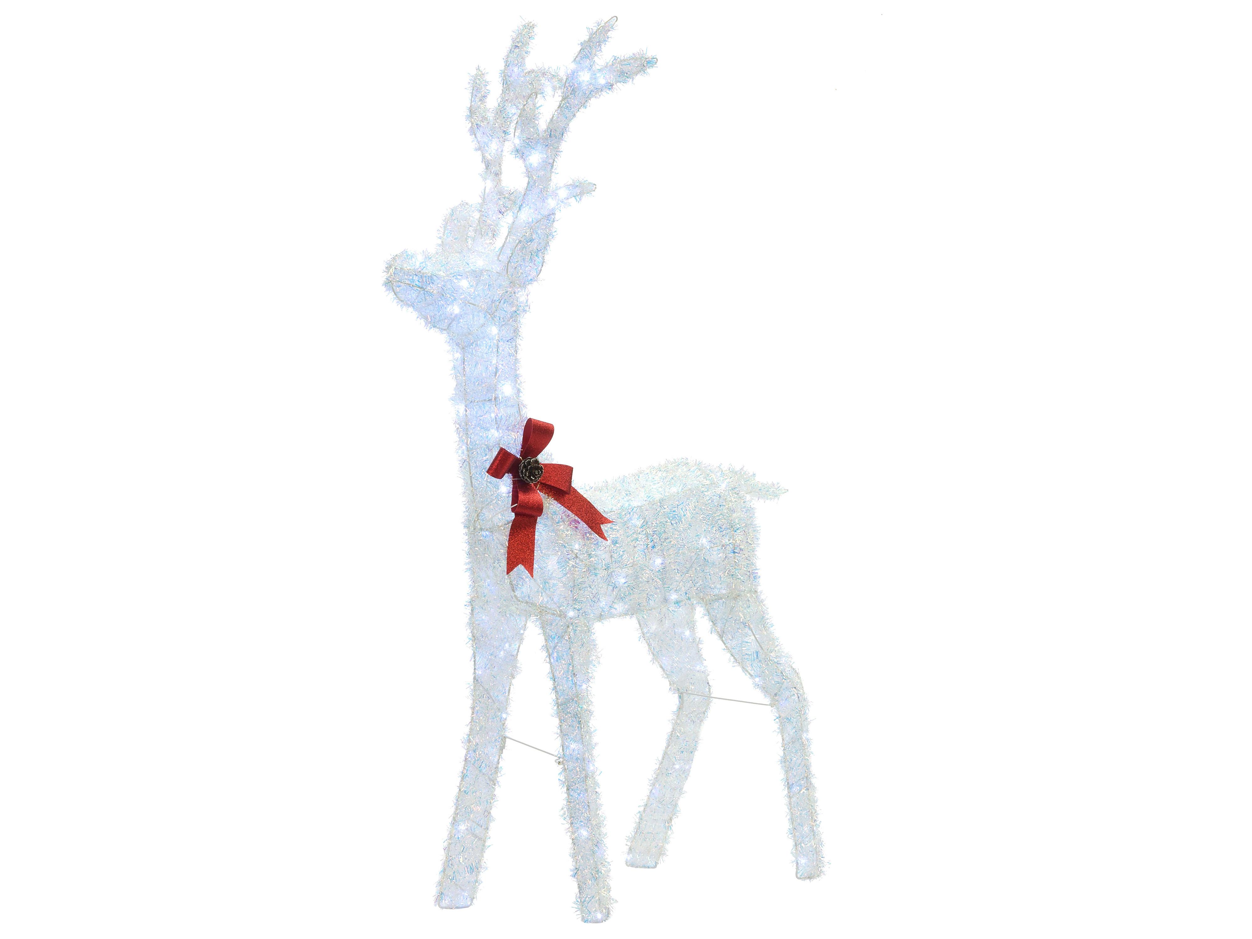 Buitendecoratie LED MALAREN Rendier 140 cm Wit