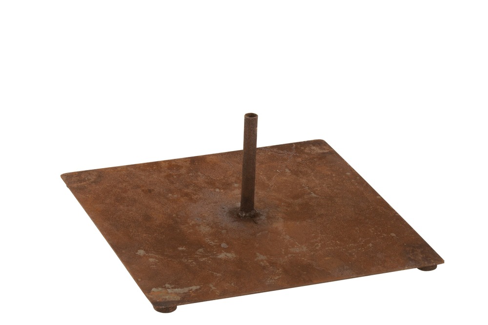 Pied pour 1 pique metal avec imitation rouille