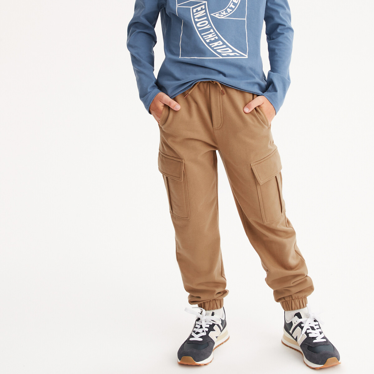 COLEÇÕES LA REDOUTE<br>Calças de jogging Battle em fleece