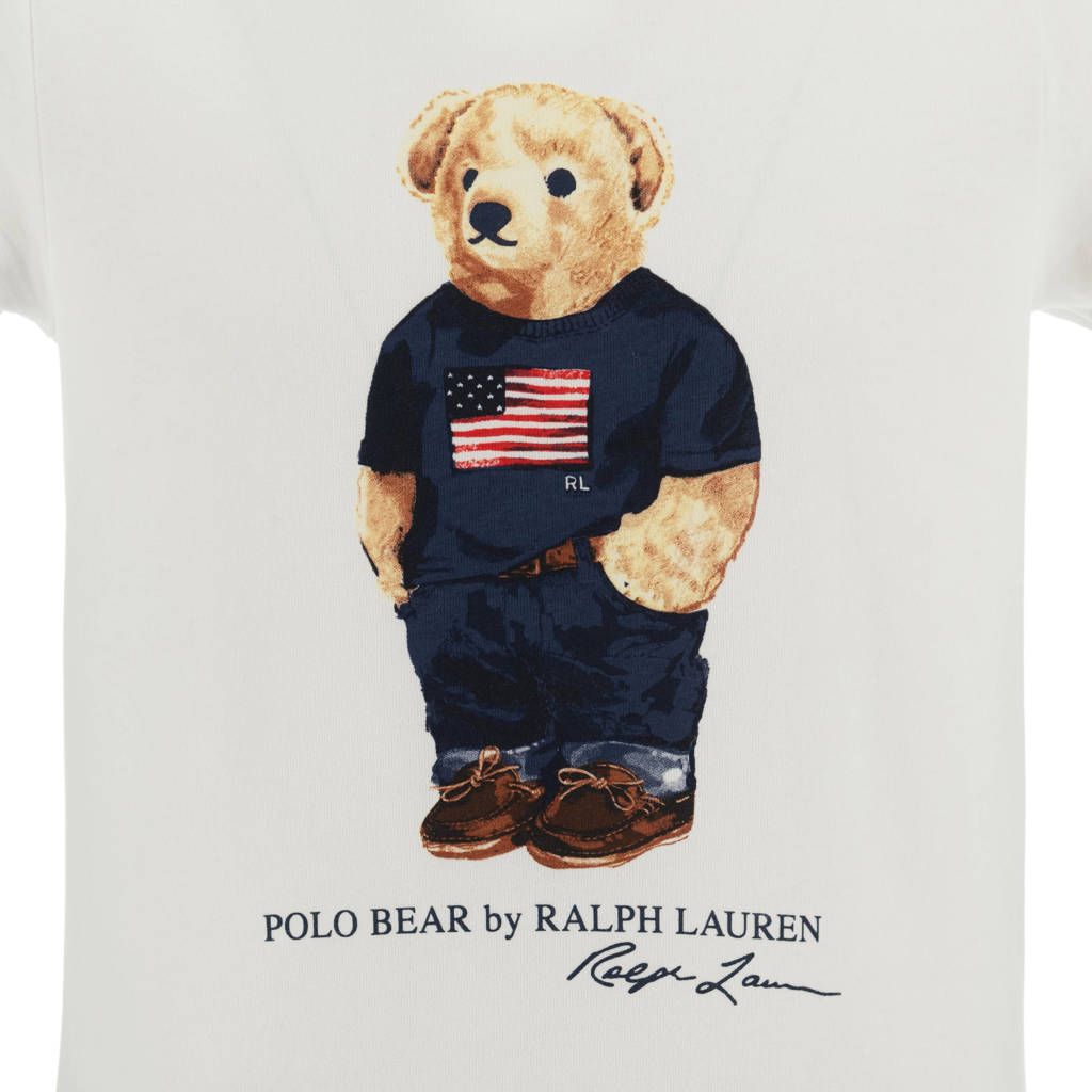 POLO Ralph Lauren shortama wit/lichtblauw met printopdruk