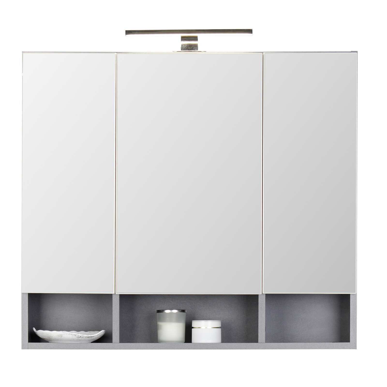 Luca Bessoni Spiegelschrank ALASSIO - Matera dunkel - 80 cm breit