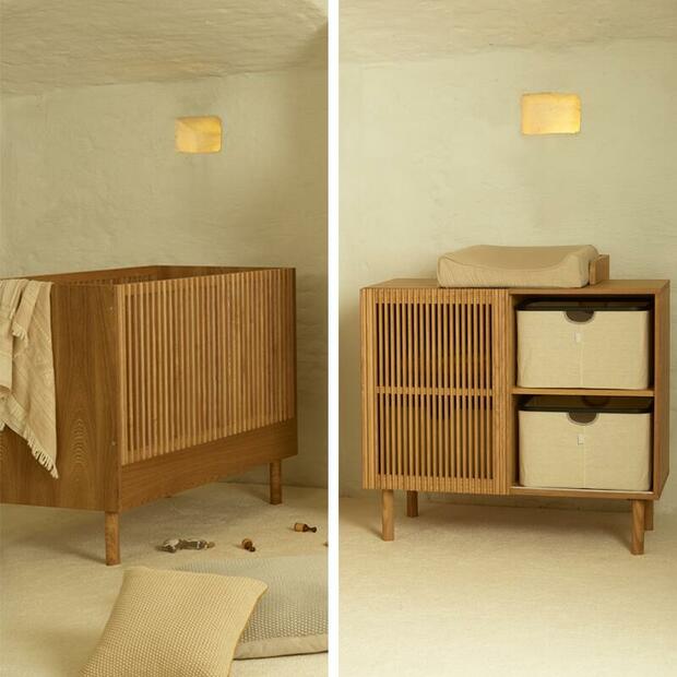 Chambre DUO Lit 60x120 Commode HAI NO KI - QUAX