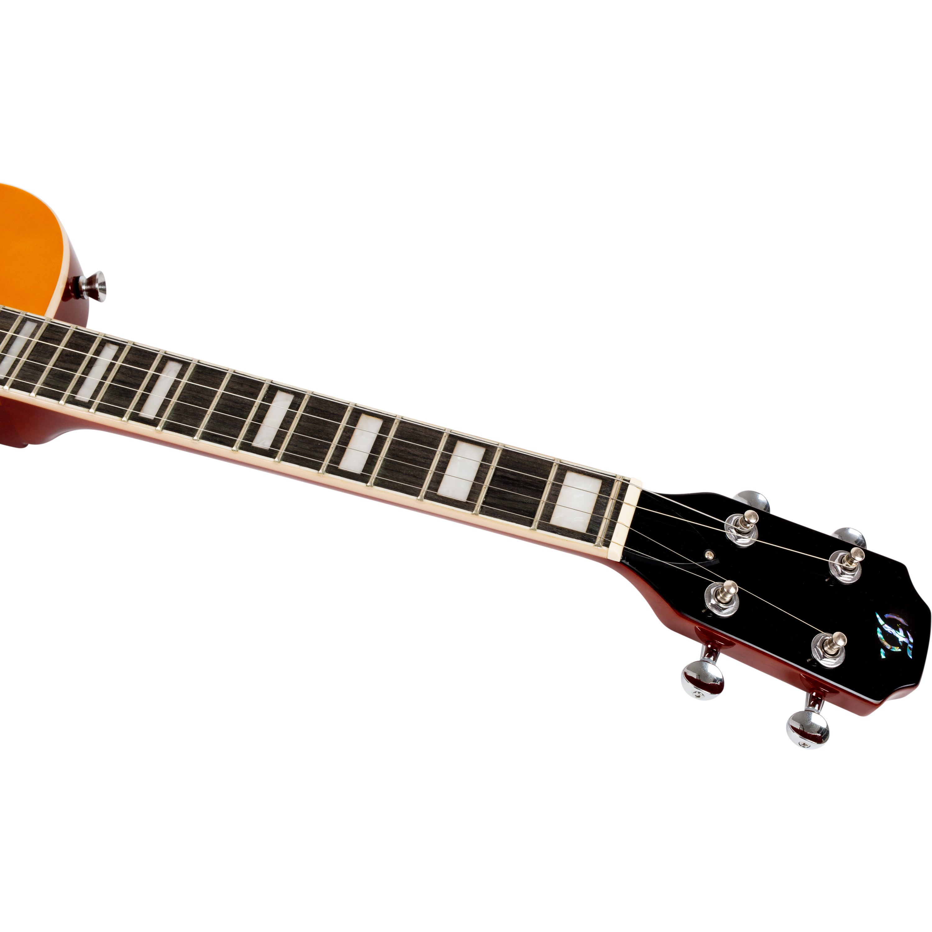 Flight Rock Series Centurion Tenor Vintage Gold solid body elektrische ukelele met gigbag