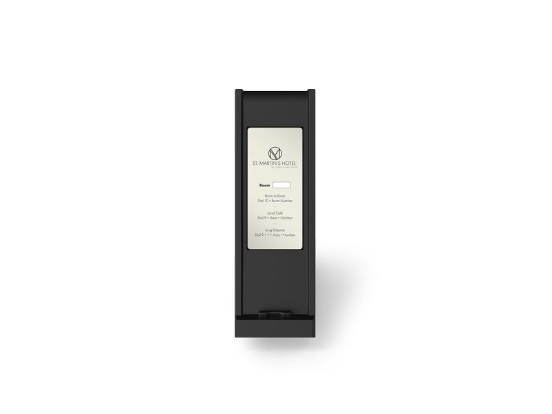 snom Tischtelefon HD300 SIP-Hoteltelefon Schwarz Hotel-/Gästezimmer-Telefon