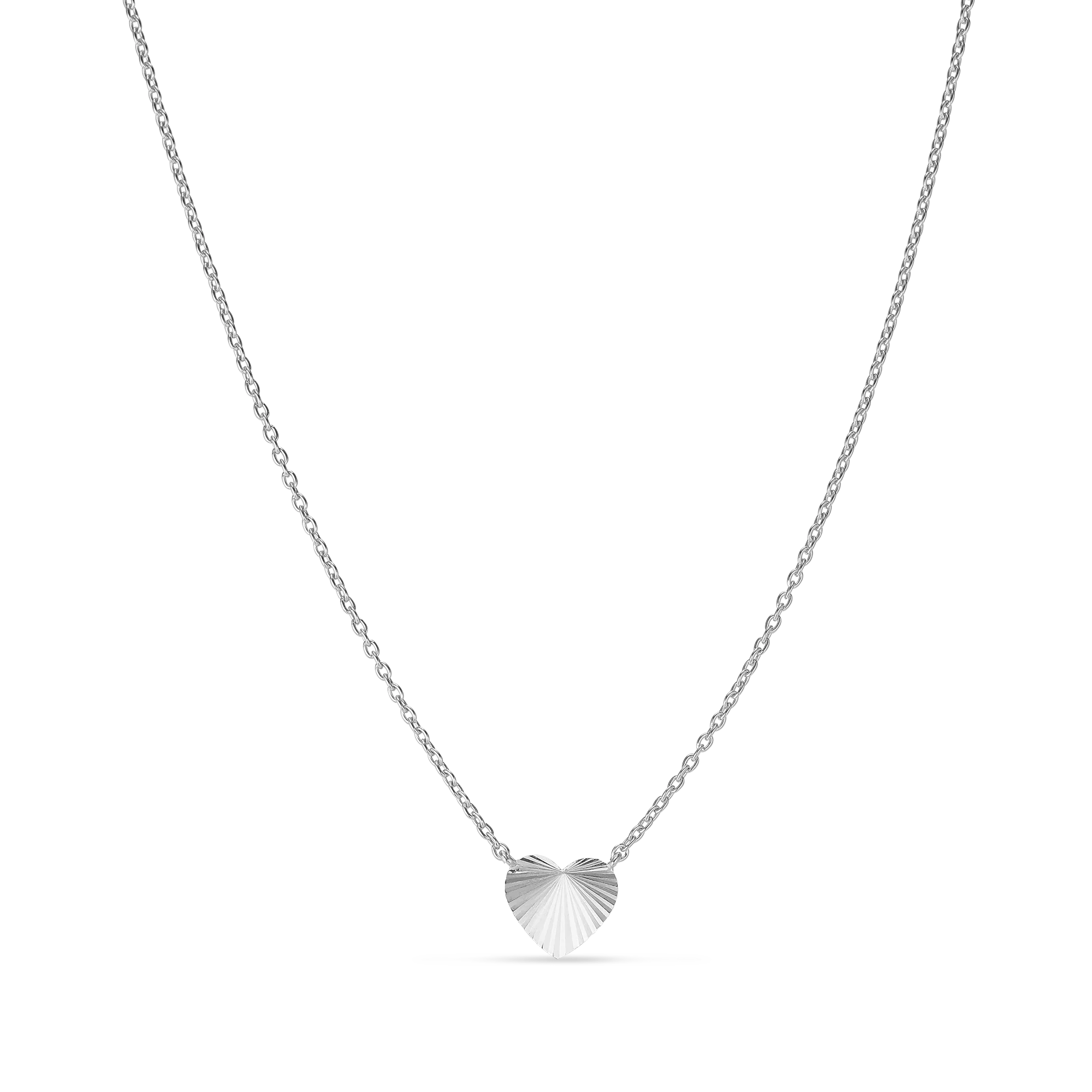 Jane Kønig  Reflection Heart halskæde - sølv
