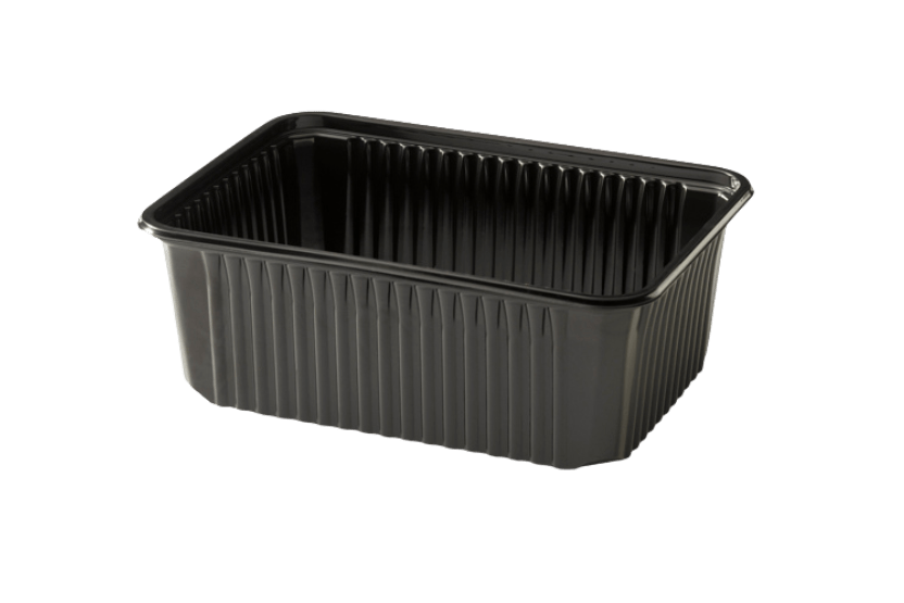 Maaltijdbak PP 1000ml zwart RE180-64.02