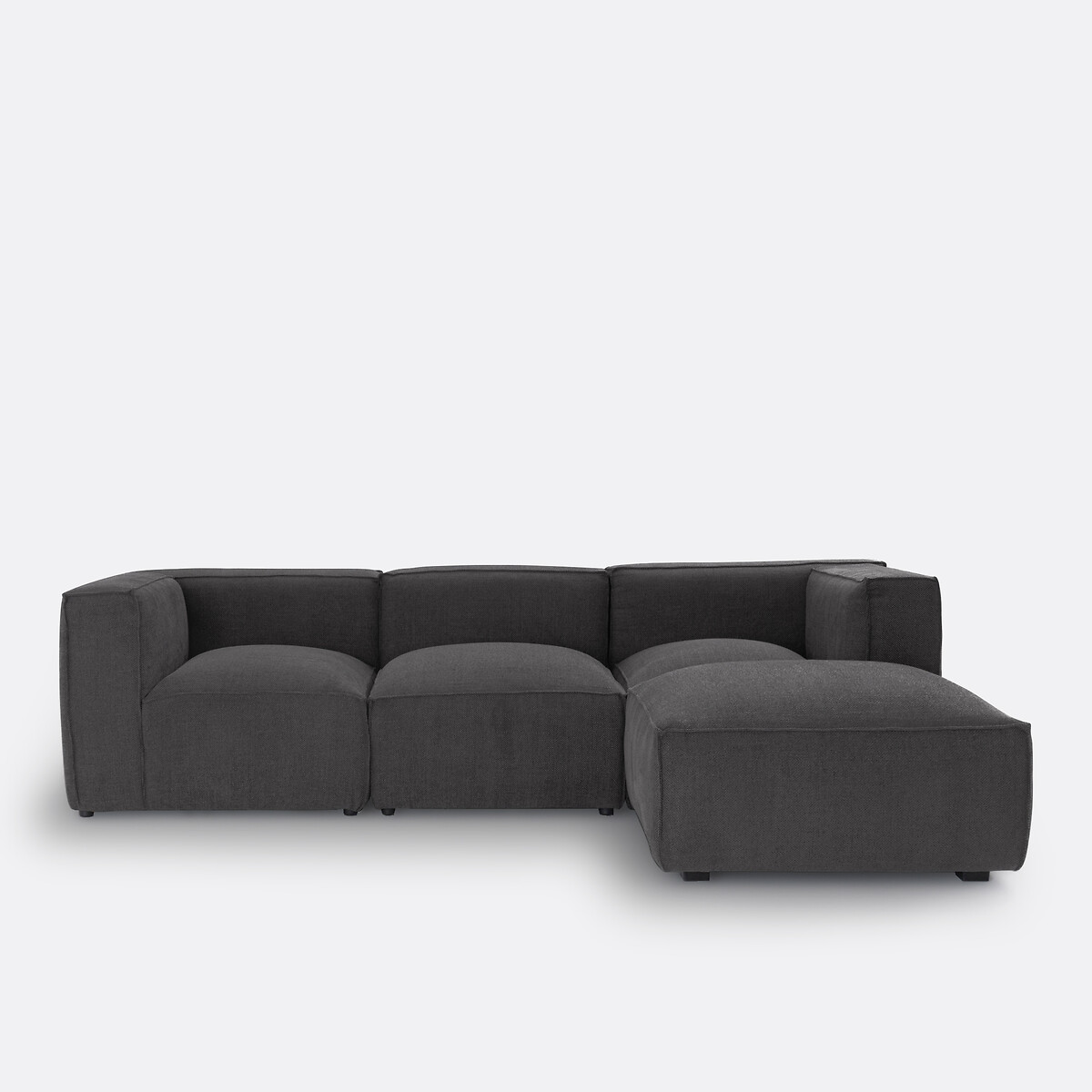 LA REDOUTE INTERIEURS<br>Banco modular em tecido texturizado, Seven