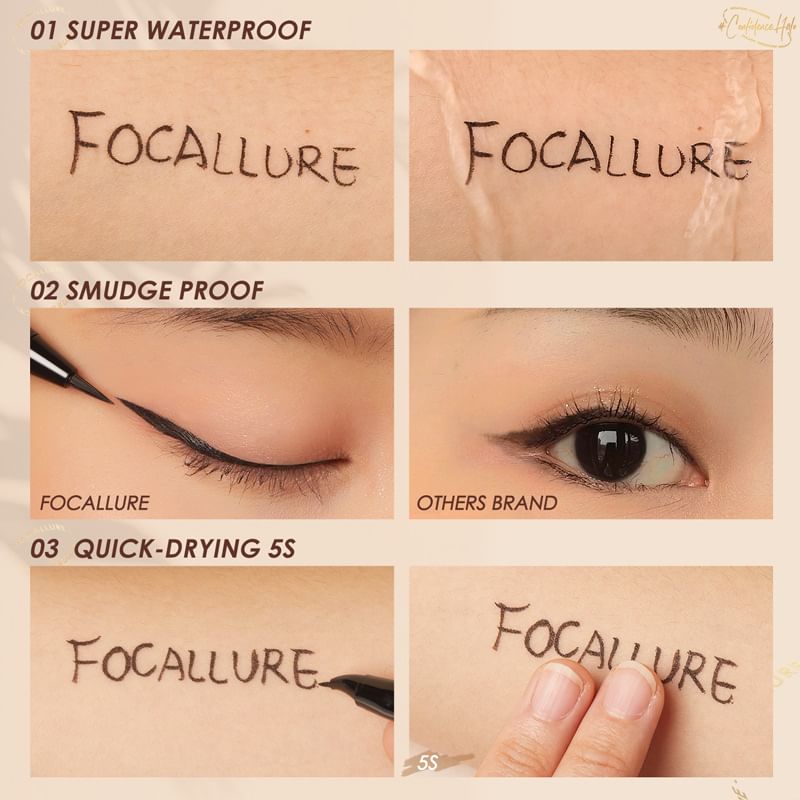 FOCALLURE - Langdurige waterdichte vloeibare eyeliner - 2 soorten