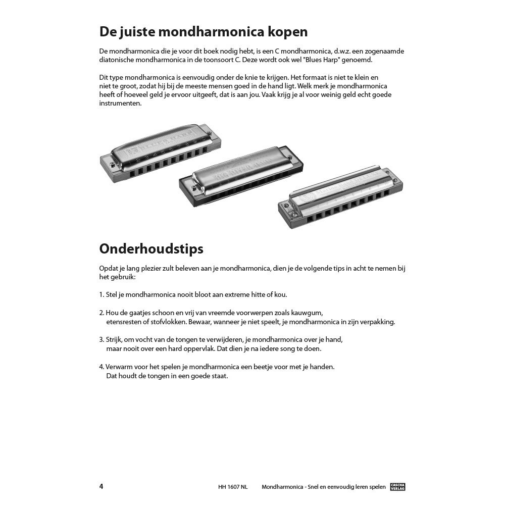 Cascha HH 1607 NL Mondharmonica - Snel en eenvoudig leren spelen