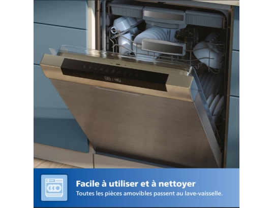 PHILIPS - Friteuse à air chaud NA352/00 Air Fryer 9L noir double panier
