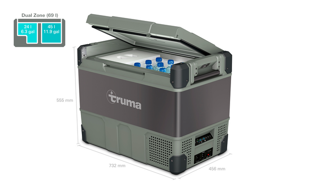 Truma Cooler Dual Zone Kompressor Kühlboxen mit Tiefkühlfunktion 12/24/230V