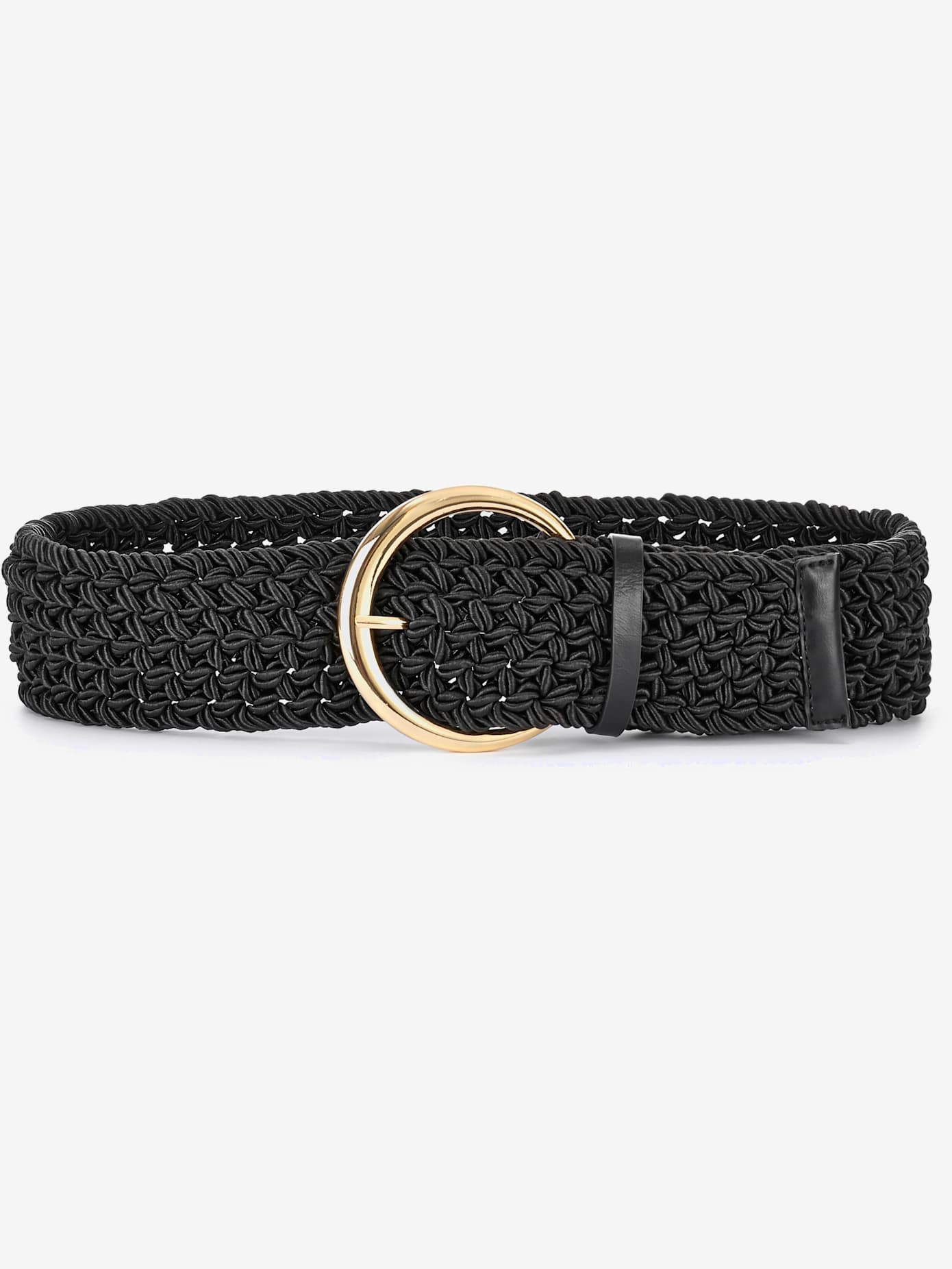 Élégante ceinture avec boucle métallique couleur or