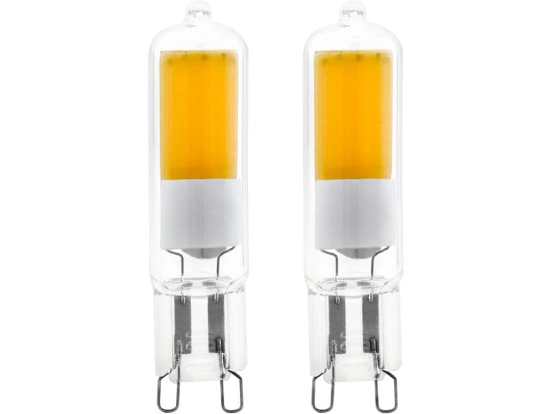 EGLO Leuchten Lampe 2 W G9 Warmweiss LED Leuchtmittel-Set aus klarem Glas
