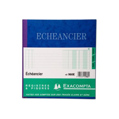 Exacompta - Échéancier - 72 pages - 21 x 19 cm
