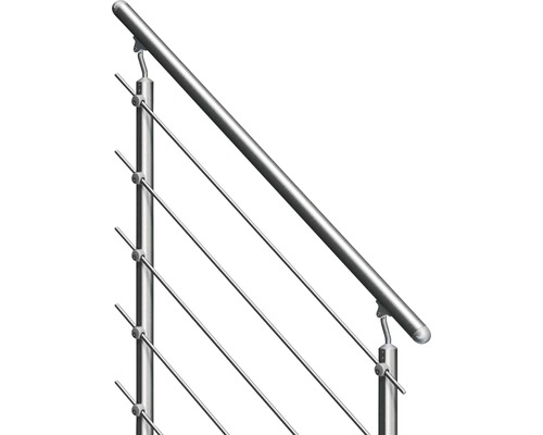 Pertura Tallis buitentrap met Prova leuning, 2 treden, rooster 100 cm
