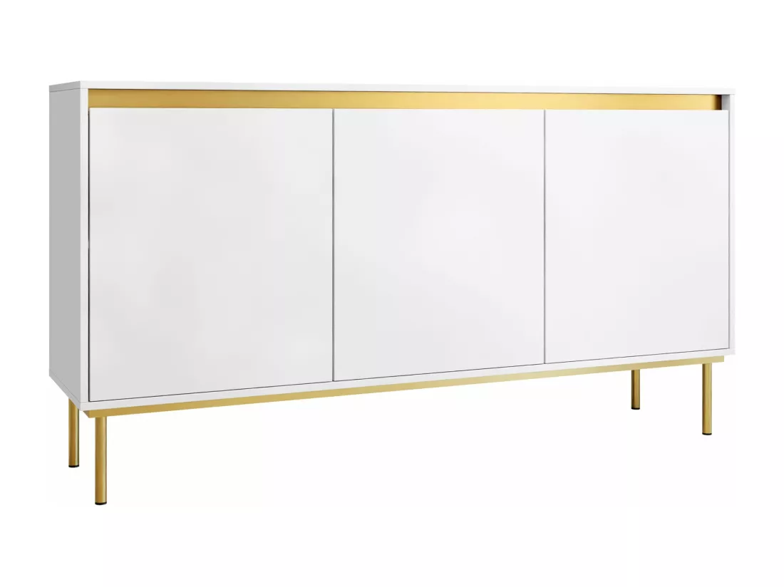 Buffet Comfivo Coretro 100, Doré|Blanc, 86x160x40cm, Stratifié