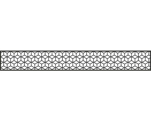 Design inzetstuk GroJa Flex Cube 179,5 x 25,5 cm antraciet