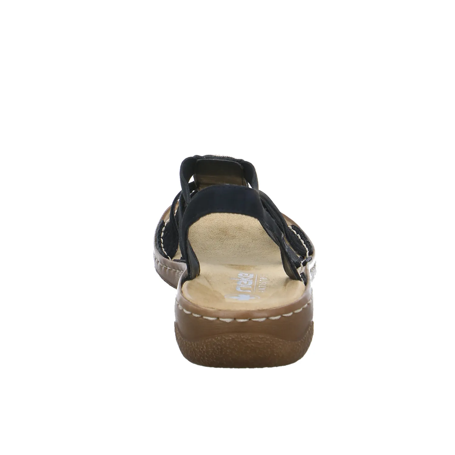 RIEKER Sandalette Schwarz Lederimitat