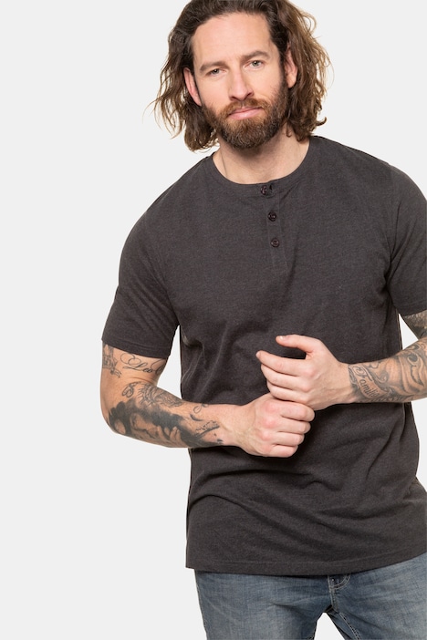 Henley, Basic, Knopfleiste, Halbarm